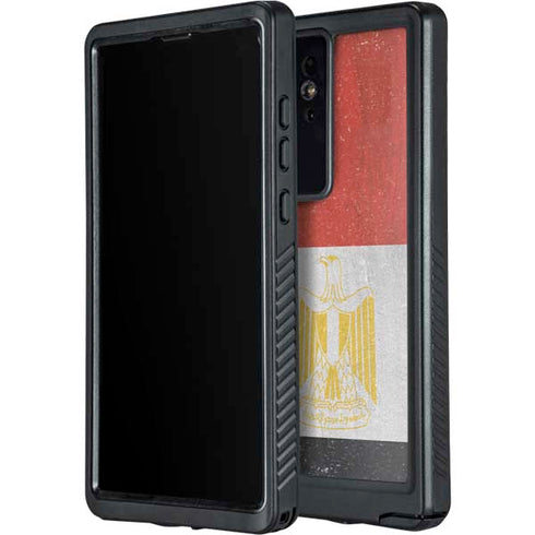 Egyptian Flag Distressed Galaxy S24 Ultra Waterproof Case